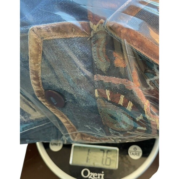 Hearts Of Palm Embellished Jean Jacket Paisley Plush Womens 14 Button Down‎ - Picture 10 of 10